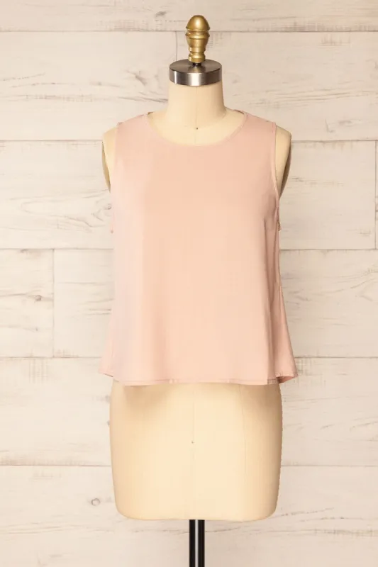 Gatineau Blush | Round Neck Tank Top sold by Boutique 1861