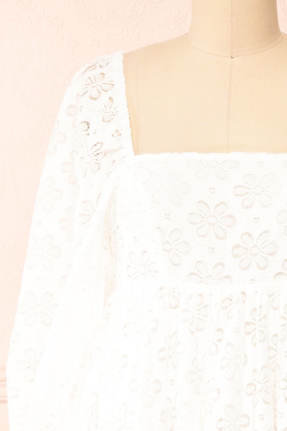 Rosenie | White Lace Babydoll Dress sold by Boutique 1861 product image thumbnail 3
