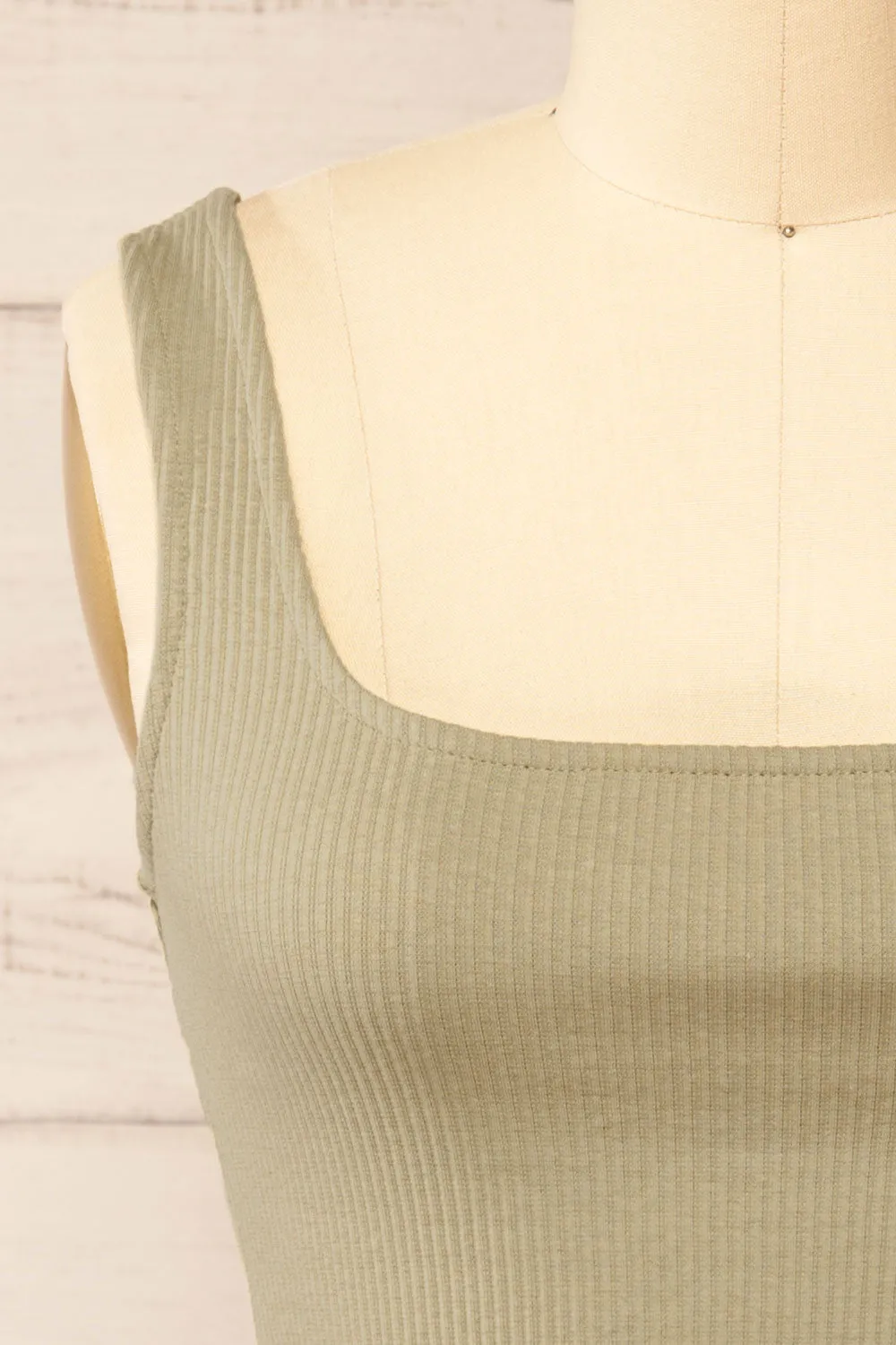 Rizzo Sage | Ribbed Tank Top sold by Boutique 1861 product image thumbnail 2