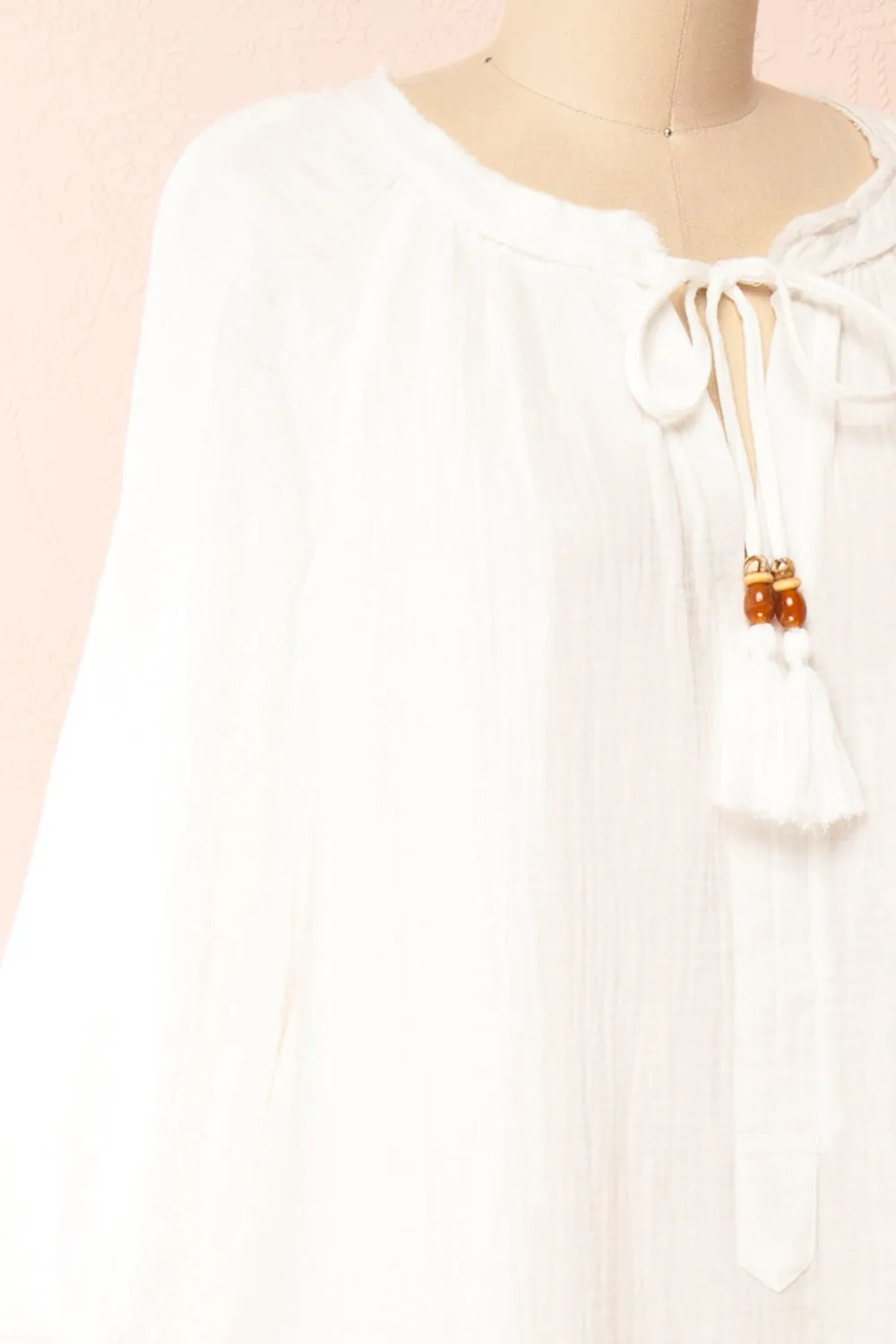 Raisa | Ivory Shift Midi Dress sold by Boutique 1861 product image thumbnail 4