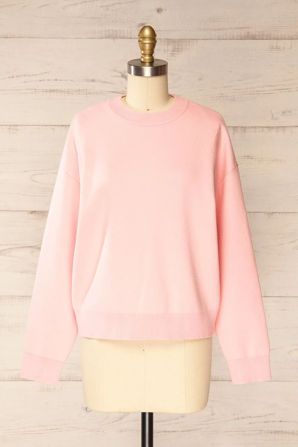 Calye Pink | Oversized Short Sweater sold by Boutique 1861