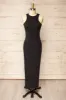 Daegu Black | Long Fitted Ribbed Dress sold by Boutique 1861