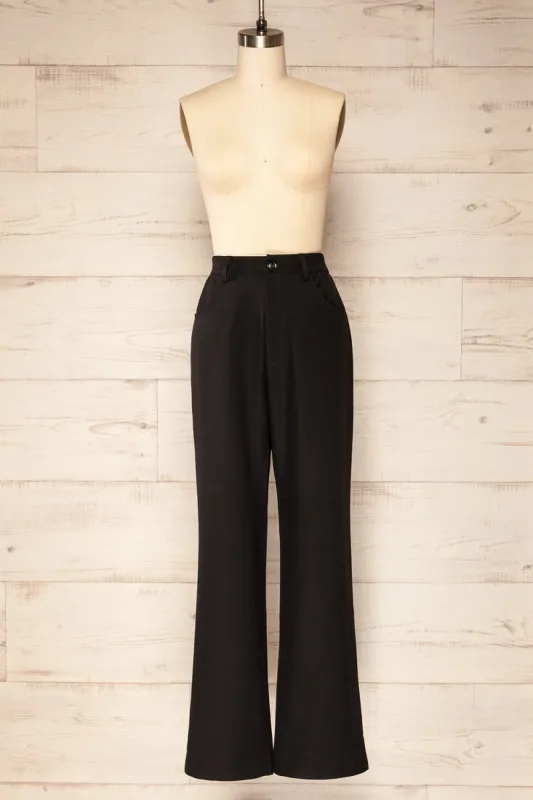 Urtige Black | High-Waisted Wide Leg Pants sold by Boutique 1861
