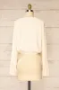 Farnham Ivory | Ribbed Crop Top w/ Long Sleeves sold by Boutique 1861