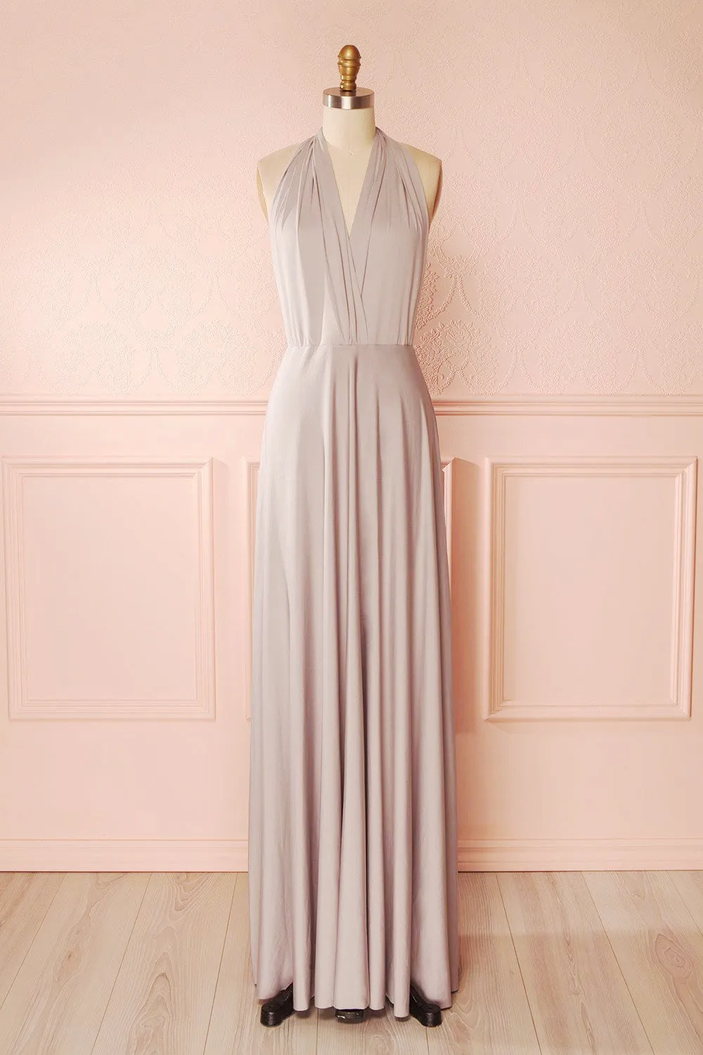 Elatia Lune | Gray Convertible Dress sold by Boutique 1861 product image thumbnail 5