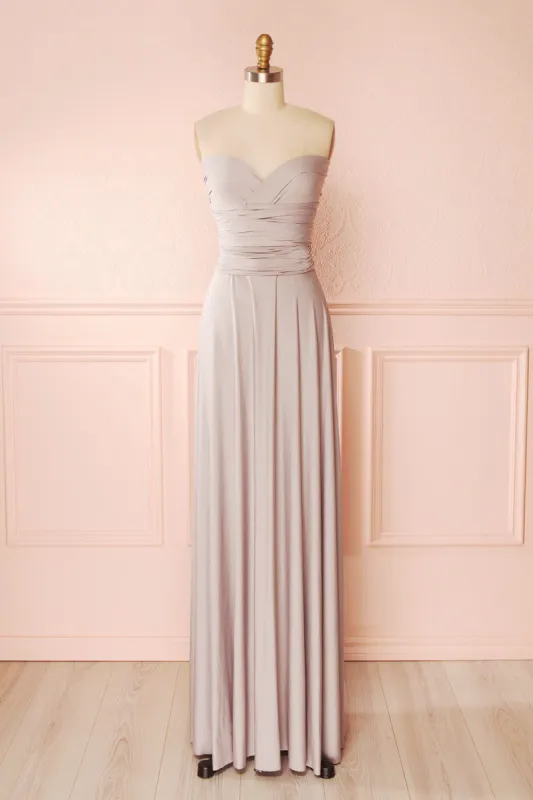 Elatia Lune | Gray Convertible Dress made by Boutique 1861