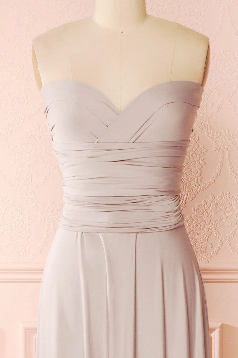 Elatia Lune | Gray Convertible Dress sold by Boutique 1861 product image thumbnail 4