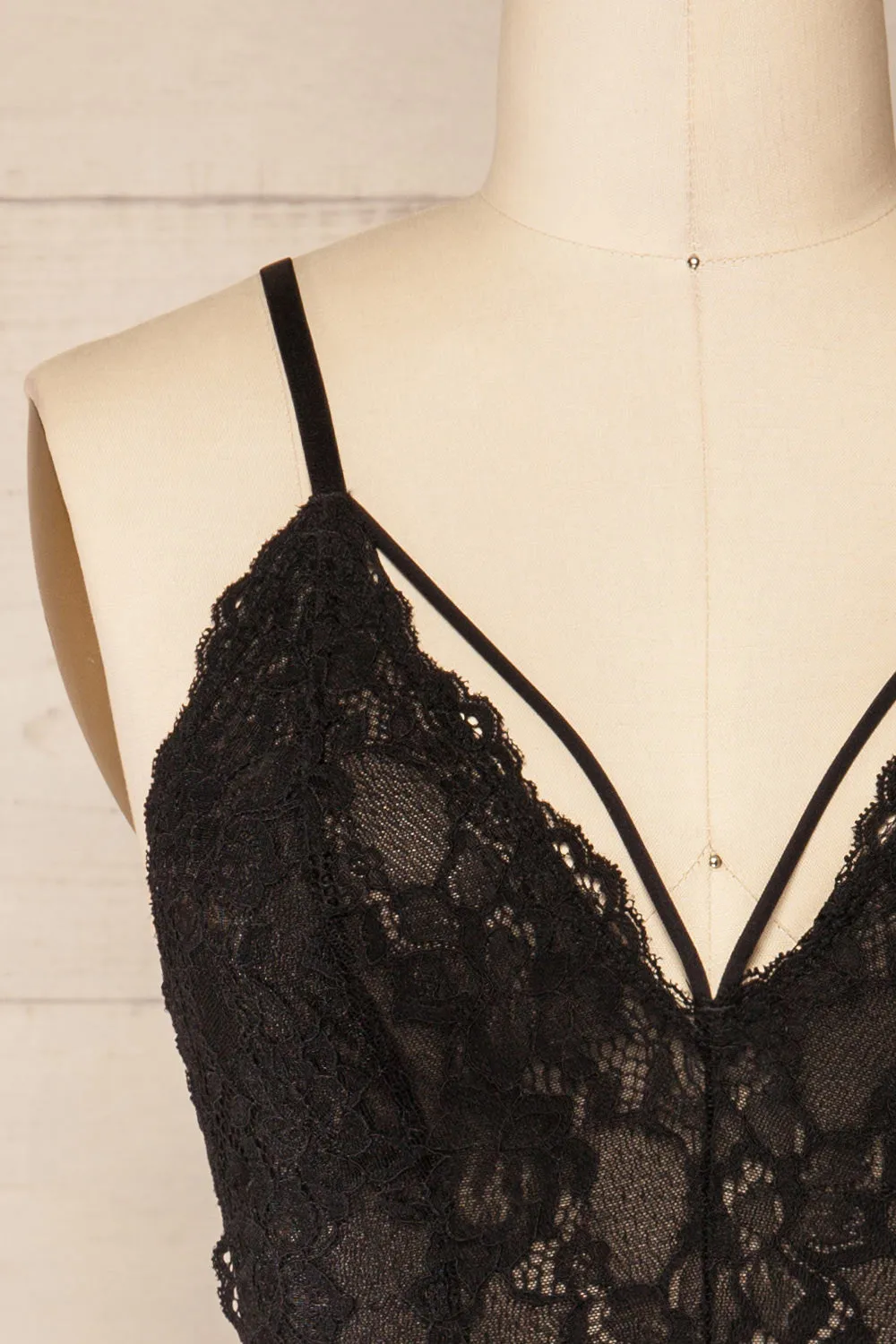 Xalapa | Black Lace Lingerie Bodysuit sold by Boutique 1861 product image thumbnail 2