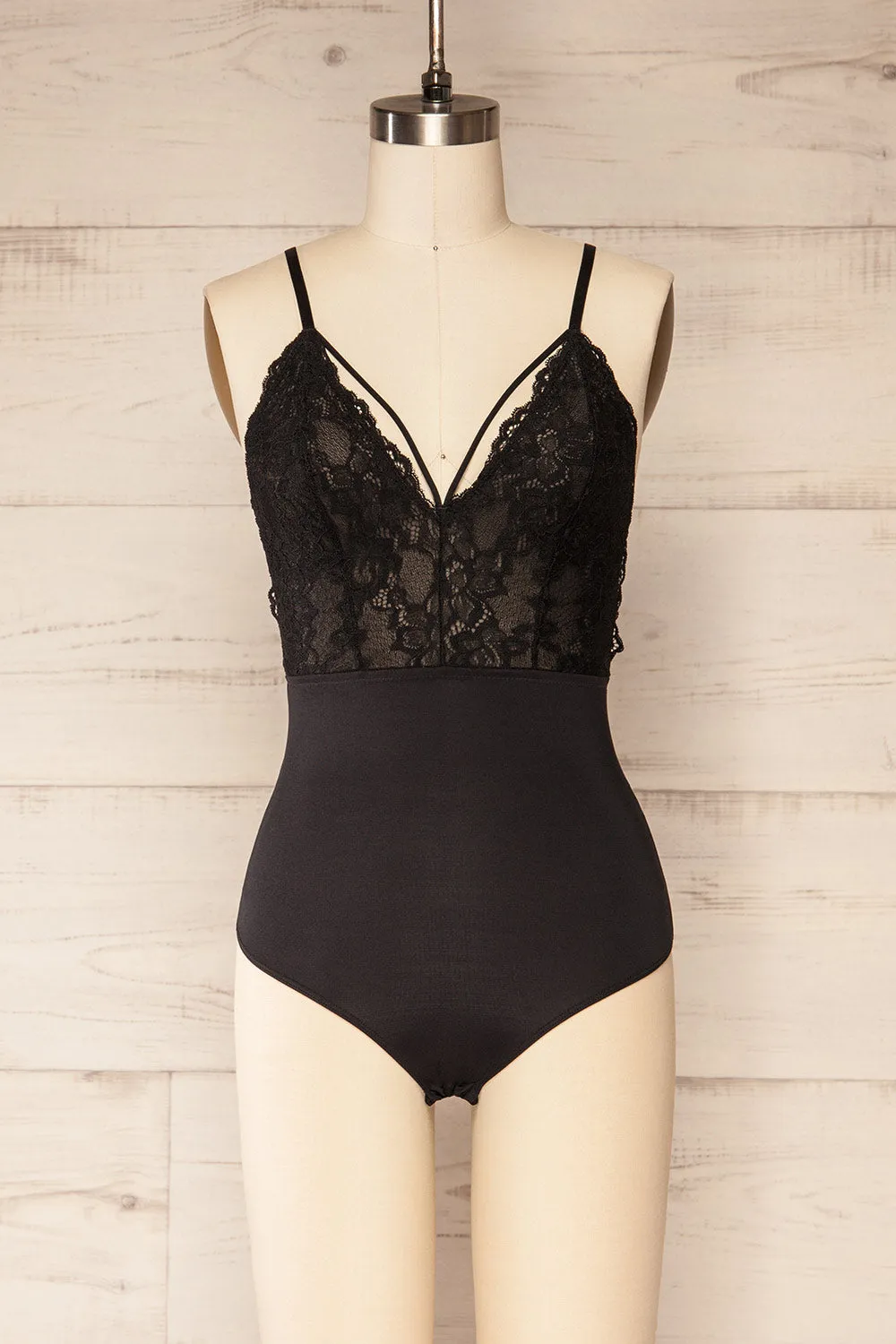 Xalapa | Black Lace Lingerie Bodysuit sold by Boutique 1861