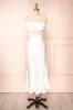 Naelie | Satin Cowl Neck Midi Dress w/ Slit sold by Boutique 1861