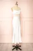 Naelie | Satin Cowl Neck Midi Dress w/ Slit sold by Boutique 1861