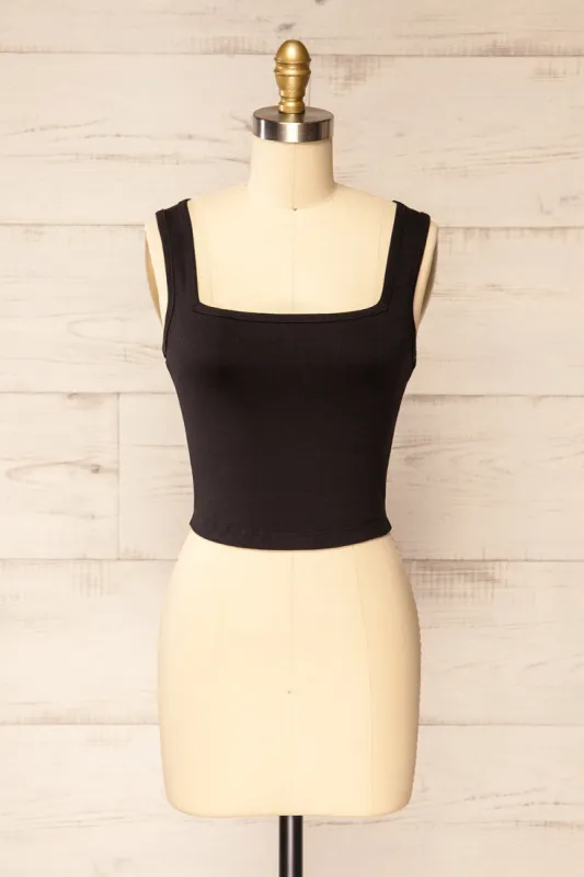Brutus Black | Square Neck Cropped Cami sold by Boutique 1861
