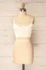 Bergen Ivory | Cropped Corset w/ Lace Trim sold by Boutique 1861