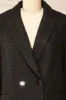 Viltrum Black | Tweed Blazer w/ Gold Buttons sold by Boutique 1861