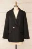 Viltrum Black | Tweed Blazer w/ Gold Buttons sold by Boutique 1861