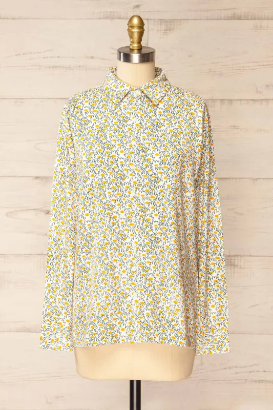 Rudyard | Daisies Printed Button-Up Shirt sold by Boutique 1861