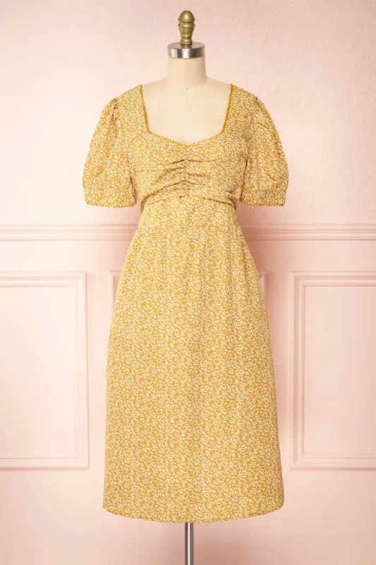 Kathya | Short Sleeve Floral Dress sold by Boutique 1861