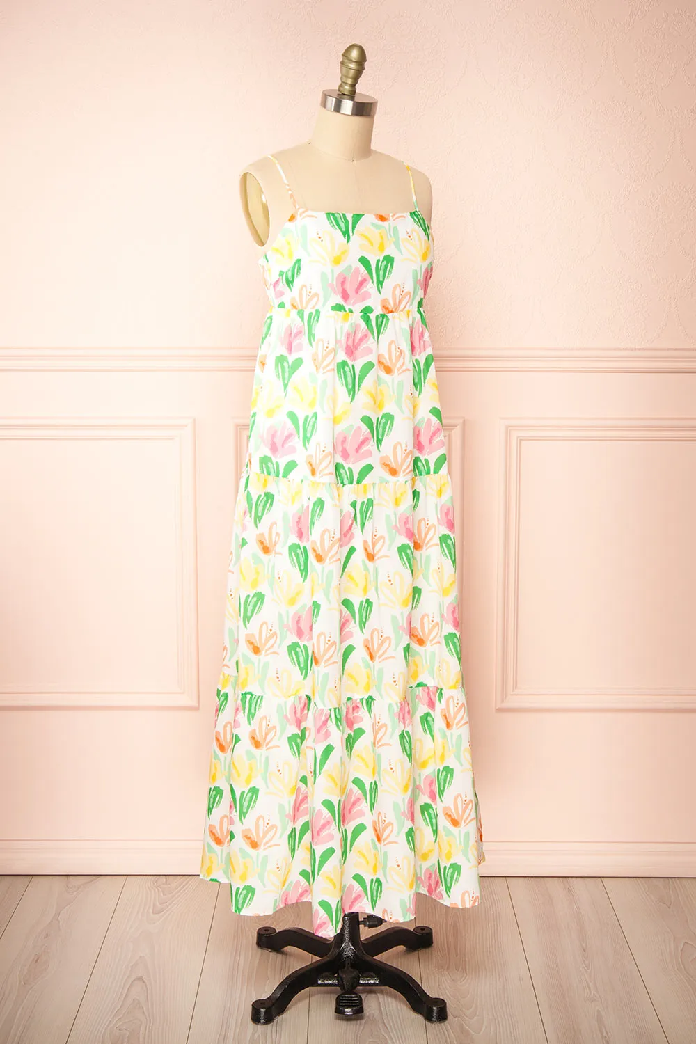 Silvia | Colourful Floral Maxi Dress sold by Boutique 1861 product image thumbnail 4