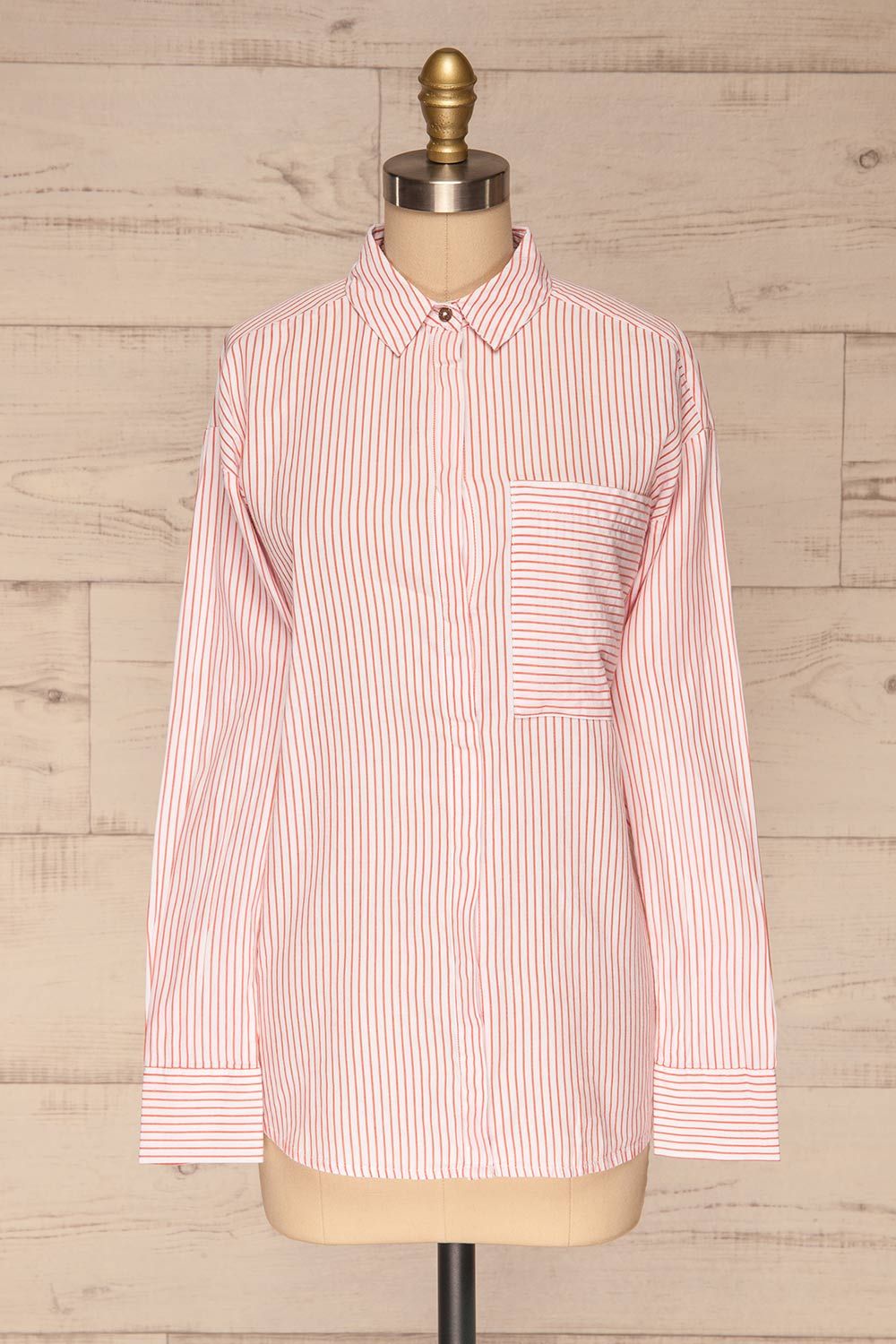 Kouvola Rouge | Red Striped Shirt sold by Boutique 1861