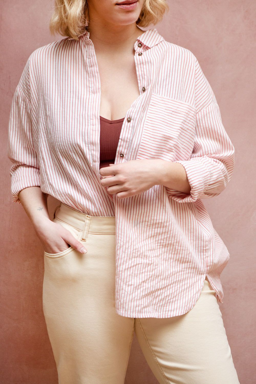 Kouvola Rouge | Red Striped Shirt sold by Boutique 1861 product image thumbnail 2