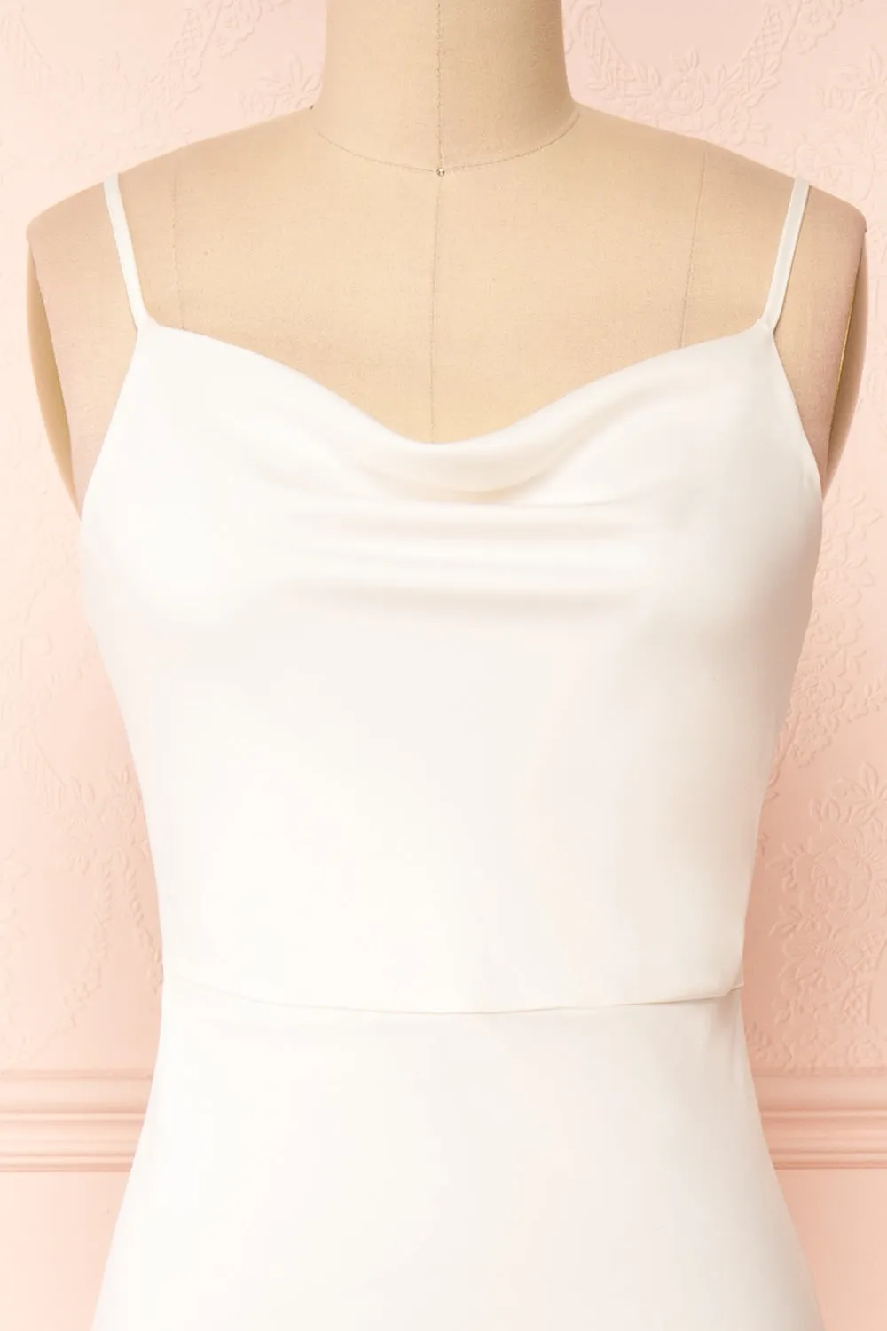 Florence | Ivory Bridal Satin Maxi Dress sold by Boutique 1861 product image thumbnail 2