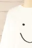 Happie | White Knit Crewneck w/ Smiley Face sold by Boutique 1861