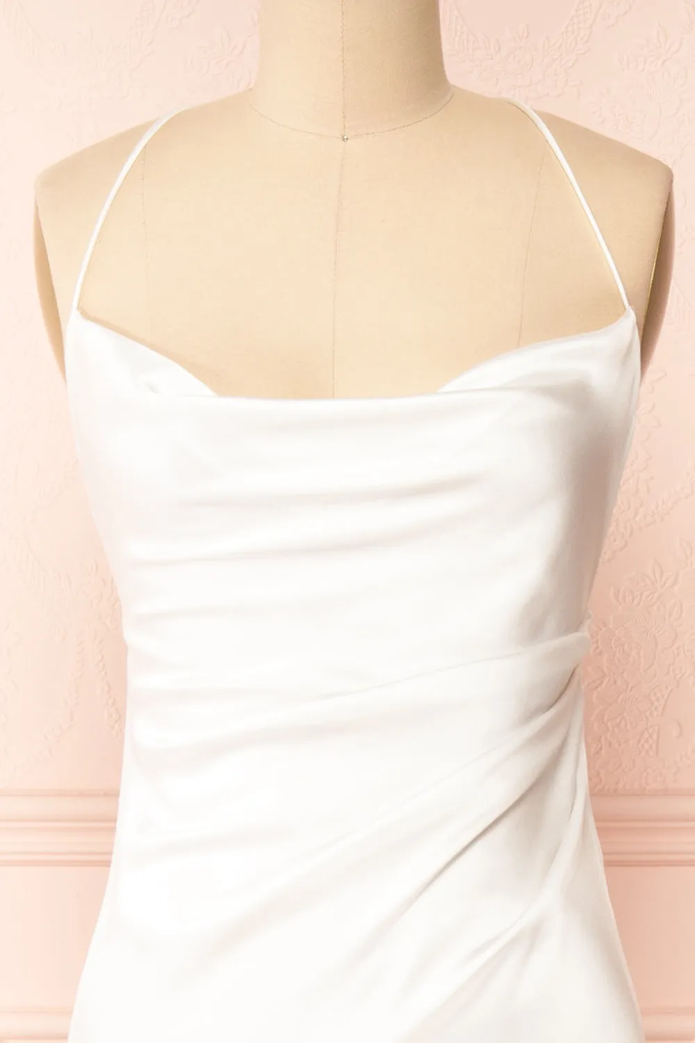 Areane | Cowl Neck Satin Maxi Dress w/ Chain sold by Boutique 1861 product image thumbnail 5