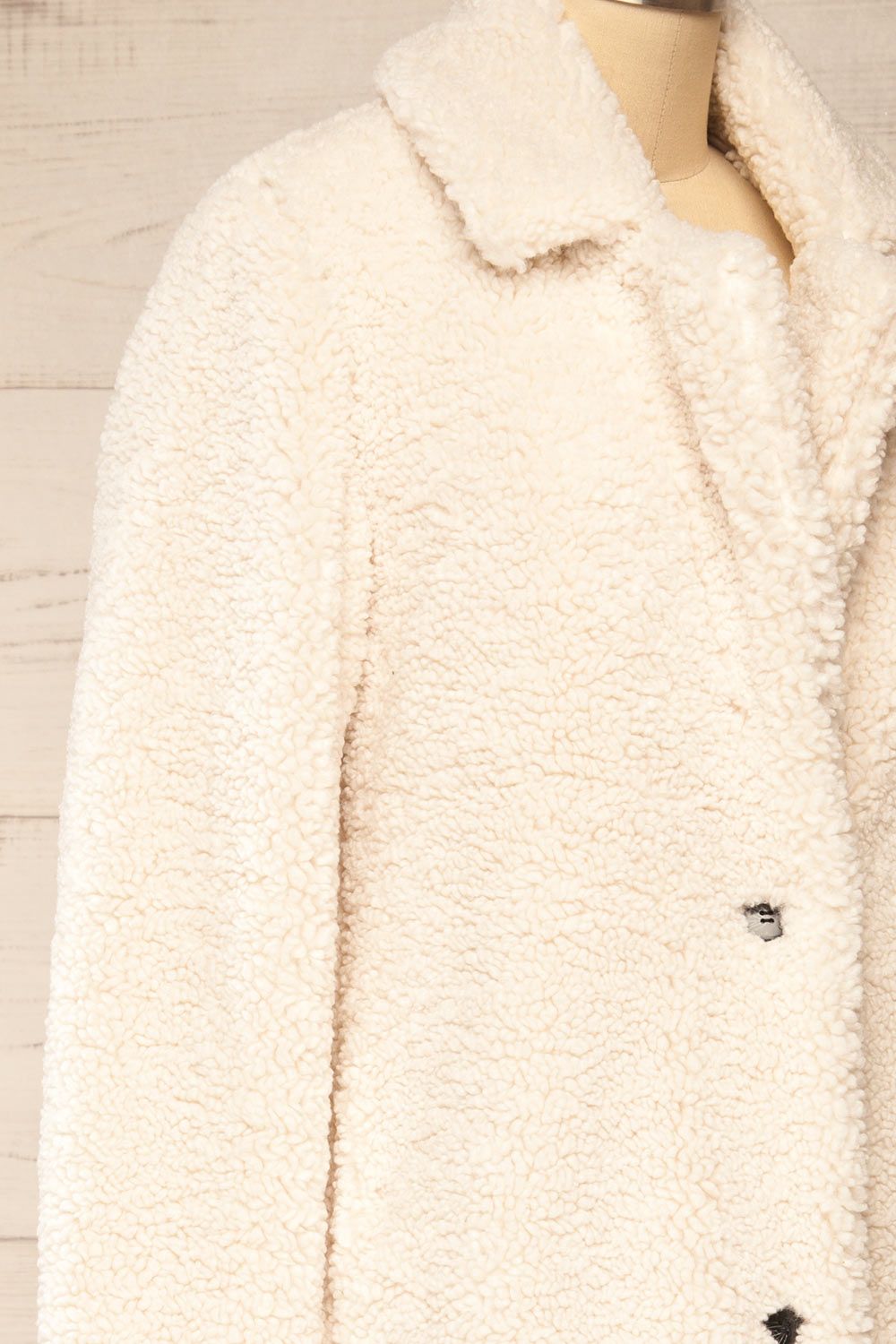 Zaria | Long Ivory Sherpa Coat sold by Boutique 1861 product image thumbnail 7