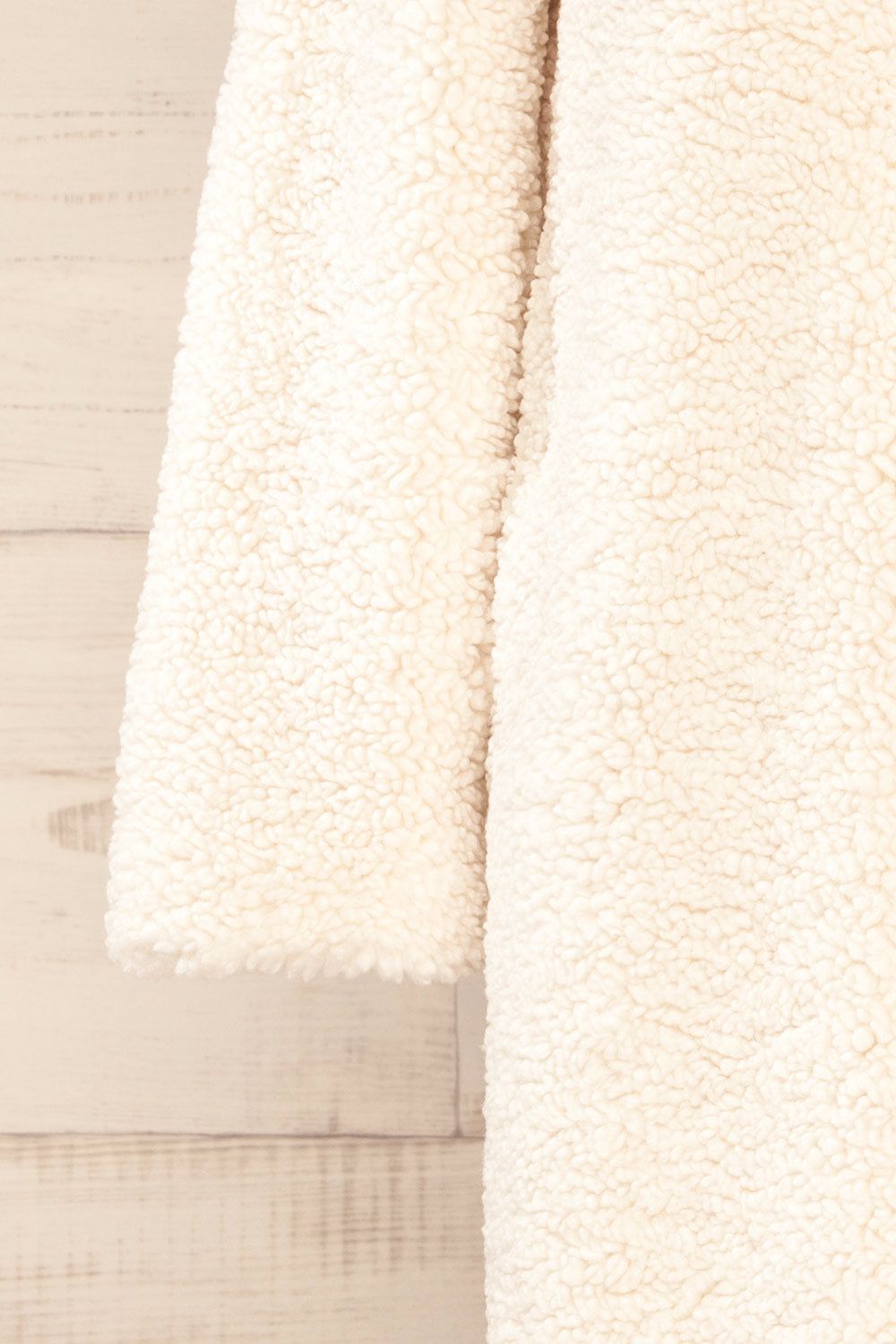 Zaria | Long Ivory Sherpa Coat sold by Boutique 1861 product image thumbnail 10