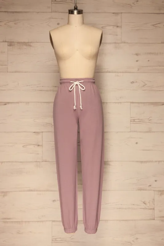 Sisak Lilac | Drawstring Joggers sold by Boutique 1861