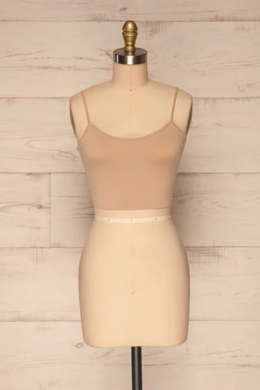 Cento Beige | Bralette Crop Top sold by Boutique 1861