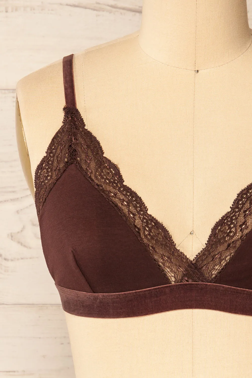 Kenitra Brown | Bralette w/ Lace Trims sold by Boutique 1861 product image thumbnail 2
