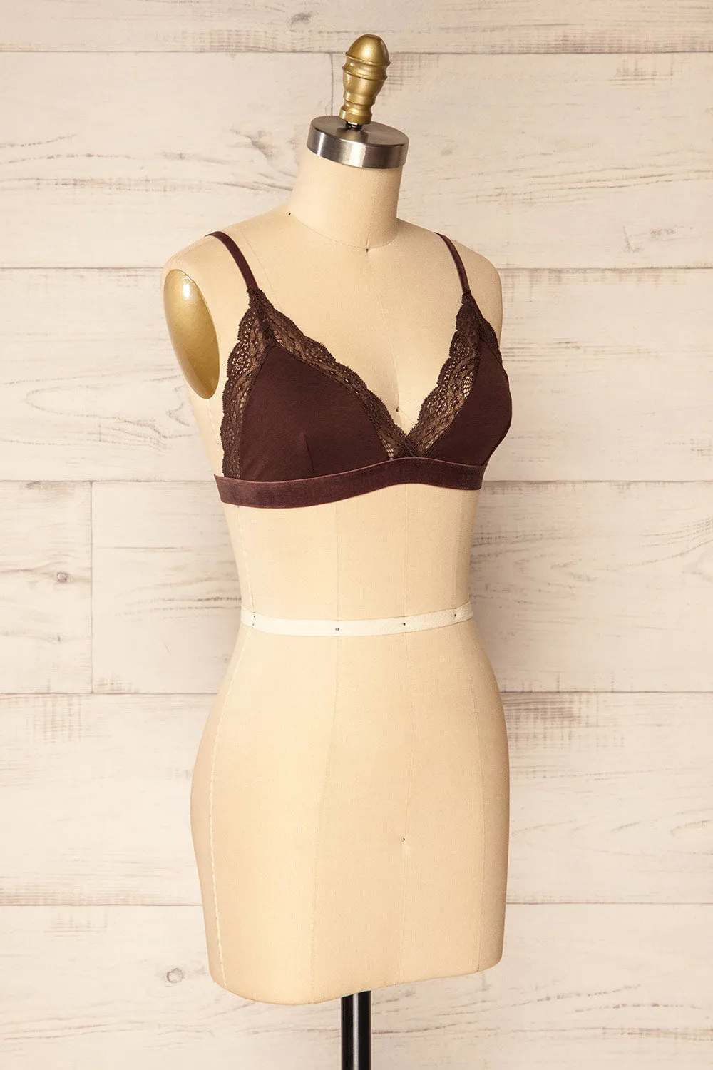 Kenitra Brown | Bralette w/ Lace Trims sold by Boutique 1861 product image thumbnail 3