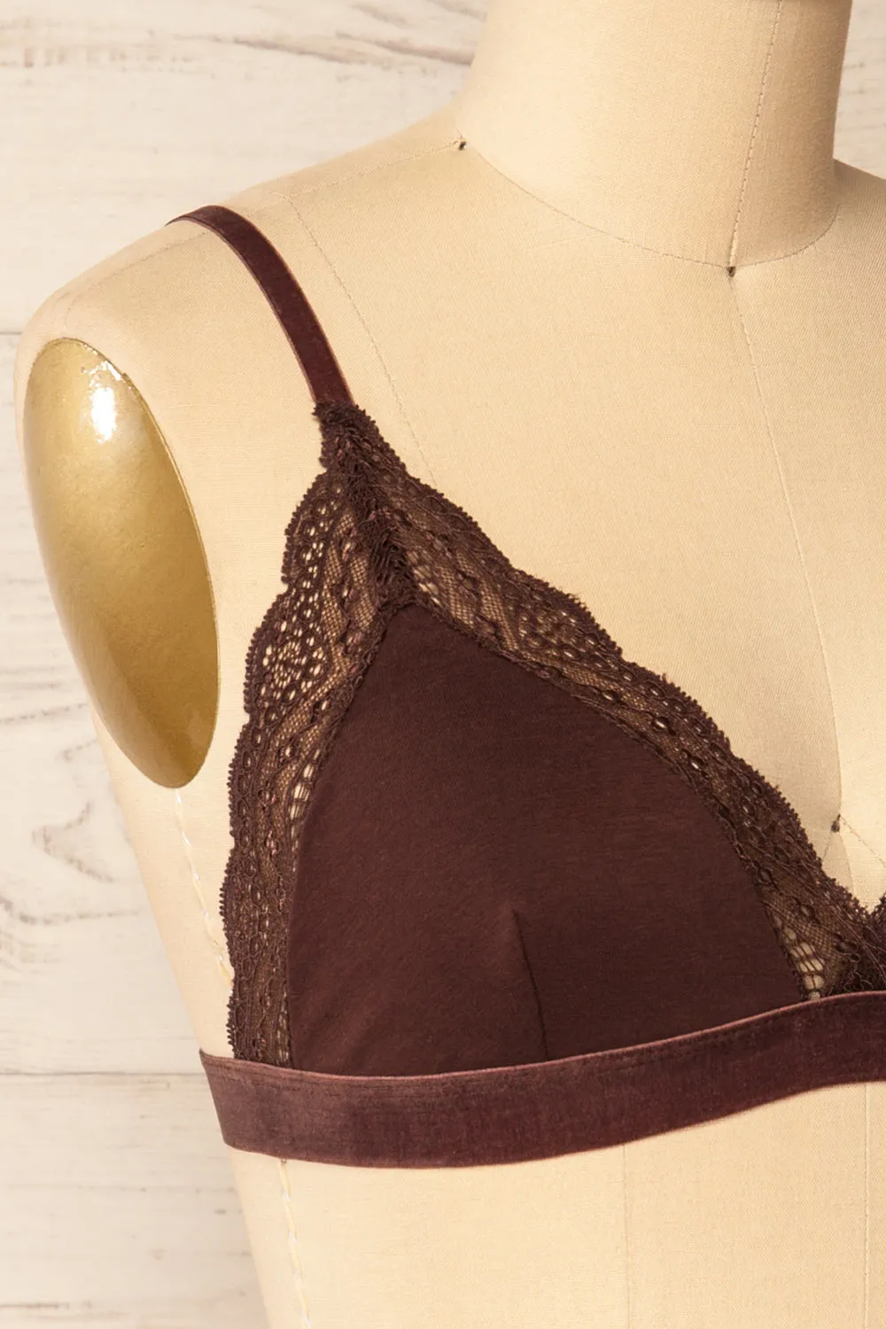 Kenitra Brown | Bralette w/ Lace Trims sold by Boutique 1861 product image thumbnail 4