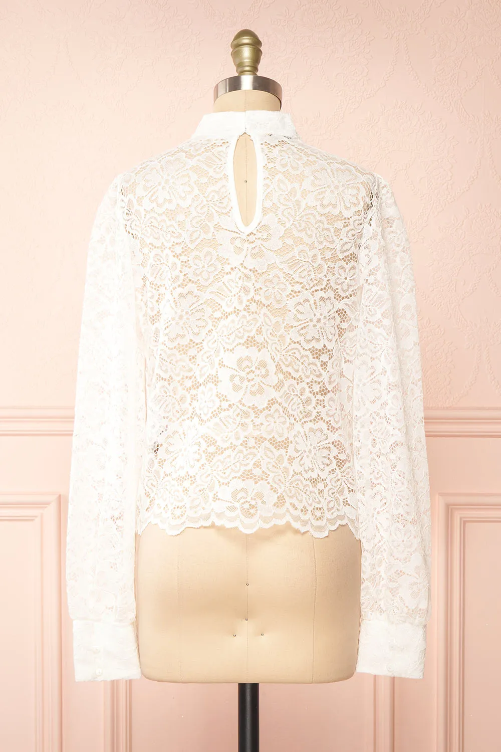 Dahana Ivory | Floral Lace Blouse sold by Boutique 1861 product image thumbnail 5