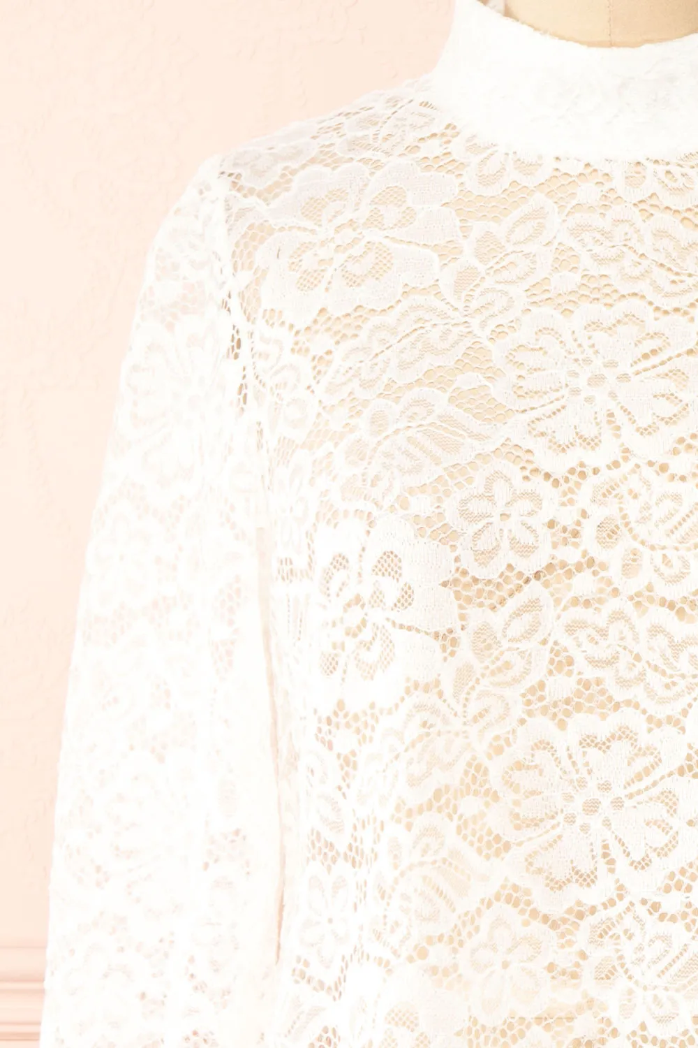 Dahana Ivory | Floral Lace Blouse sold by Boutique 1861 product image thumbnail 2