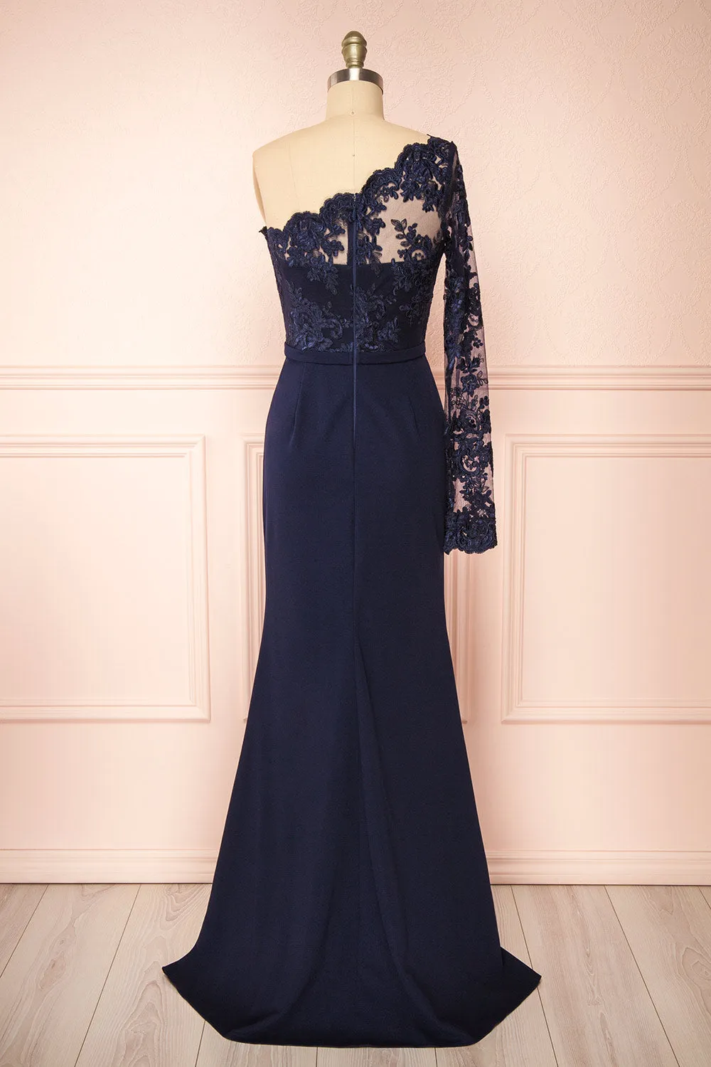 Xylia Navy | One Sleeve Maxi Dress sold by Boutique 1861 product image thumbnail 5