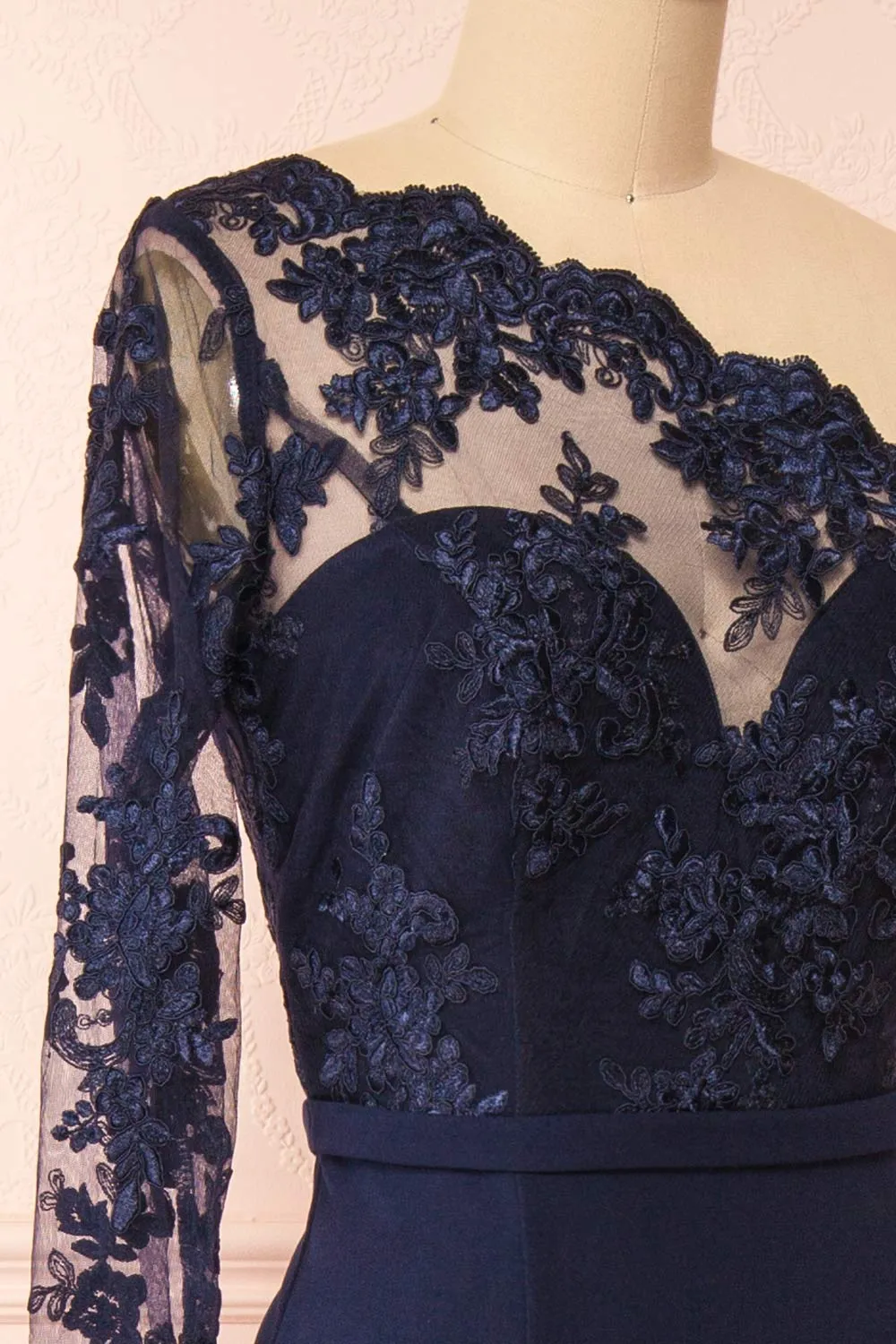 Xylia Navy | One Sleeve Maxi Dress sold by Boutique 1861 product image thumbnail 4