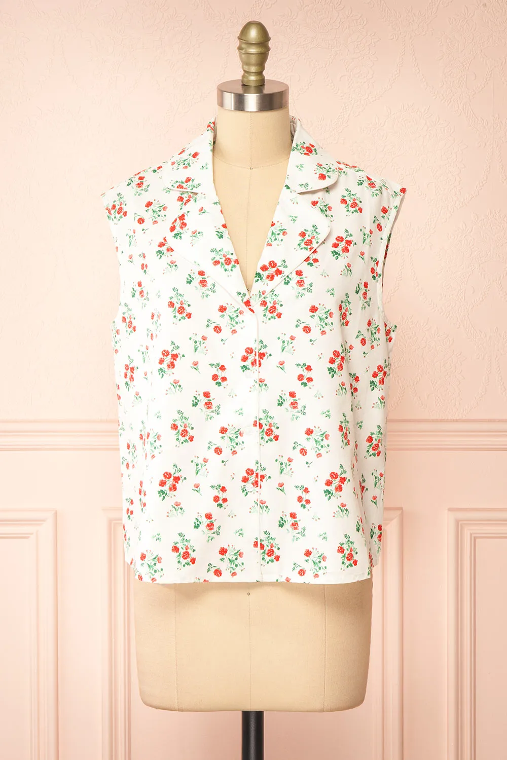 Nettie | Floral Sleeveless Blouse sold by Boutique 1861