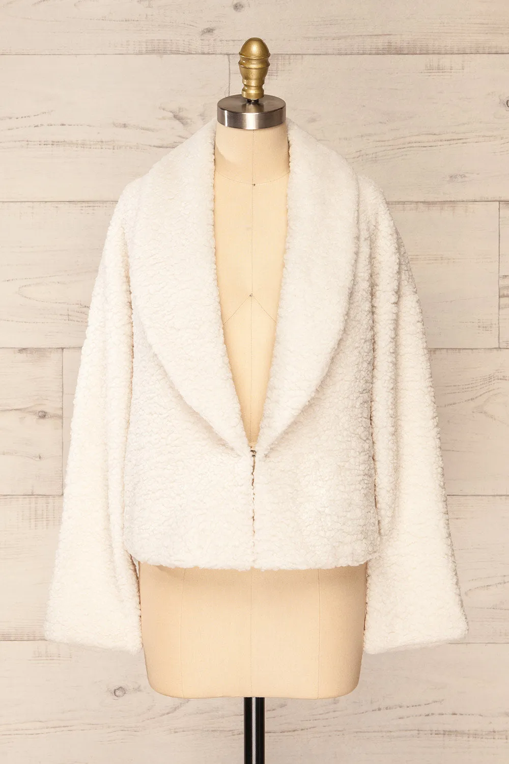Roquetas Ivory | Fleece Jacket sold by Boutique 1861