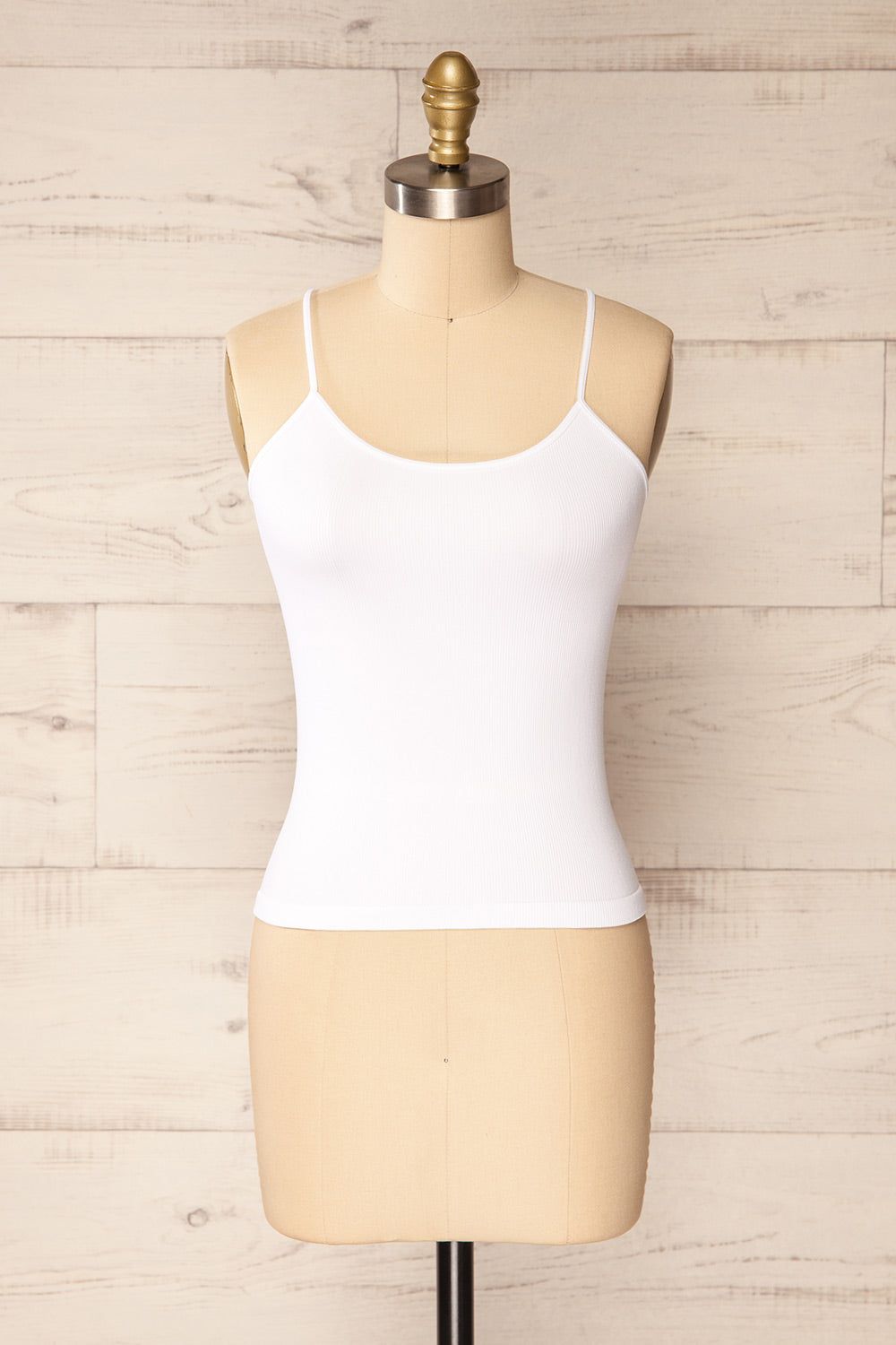 Bussigny White | Ribbed Tank Top sold by Boutique 1861