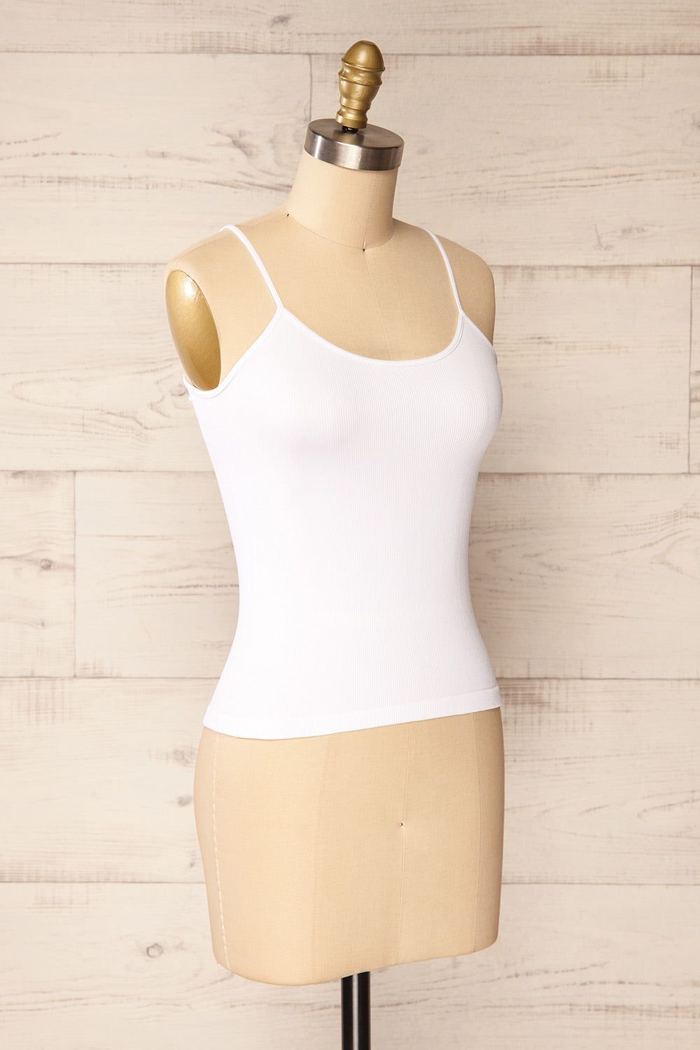 Bussigny White | Ribbed Tank Top sold by Boutique 1861 product image thumbnail 3