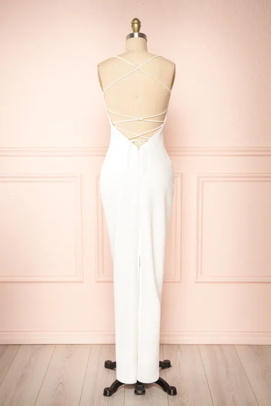 Alesia Ivory | Strapless Mermaid Maxi Dress sold by Boutique 1861