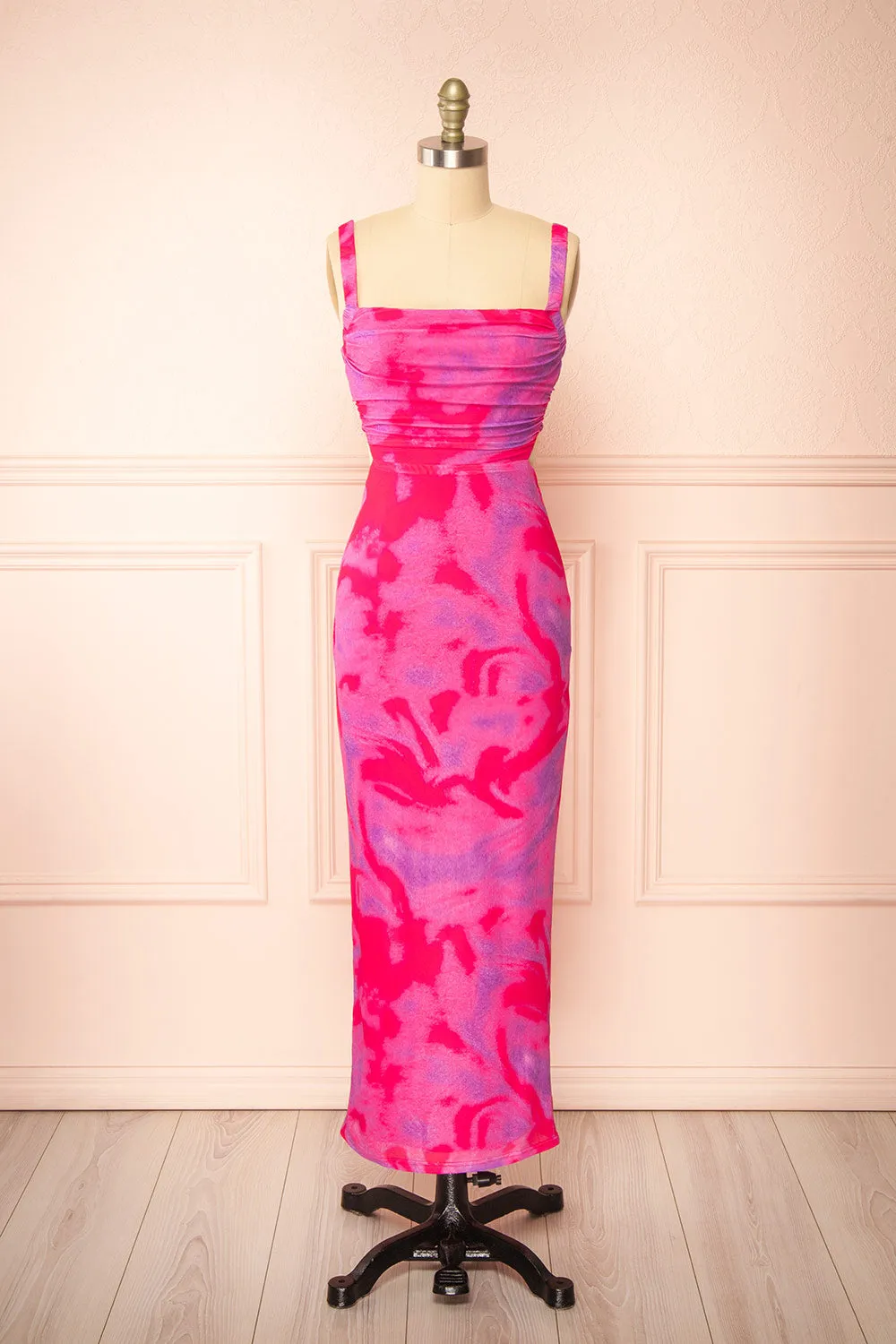 Ahuria | Long Tie-Dye Fitted Dress sold by Boutique 1861