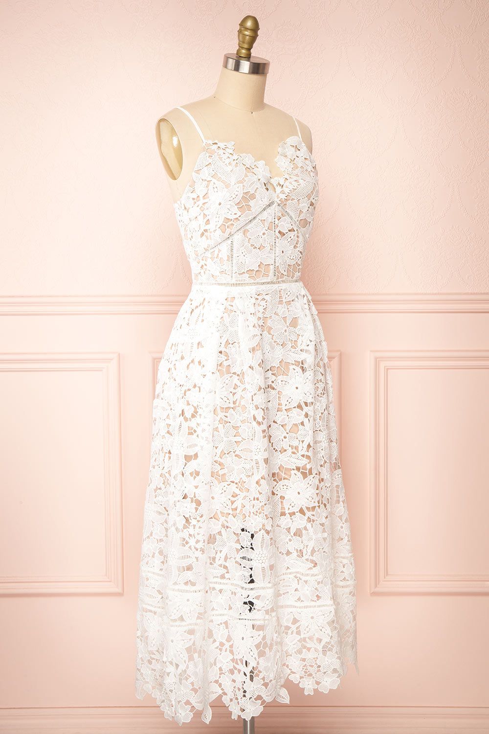 Belena | Lace V-Neck Midi Dress sold by Boutique 1861 product image thumbnail 3