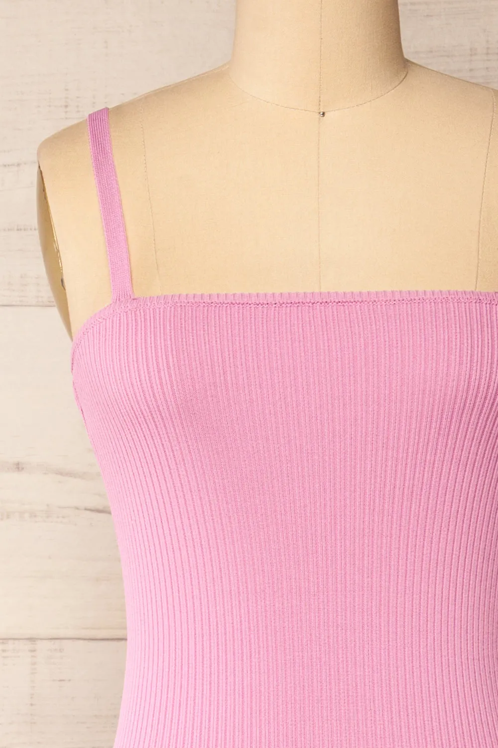 Dresden | Mauve Ribbed Midi Dress sold by Boutique 1861 product image thumbnail 3