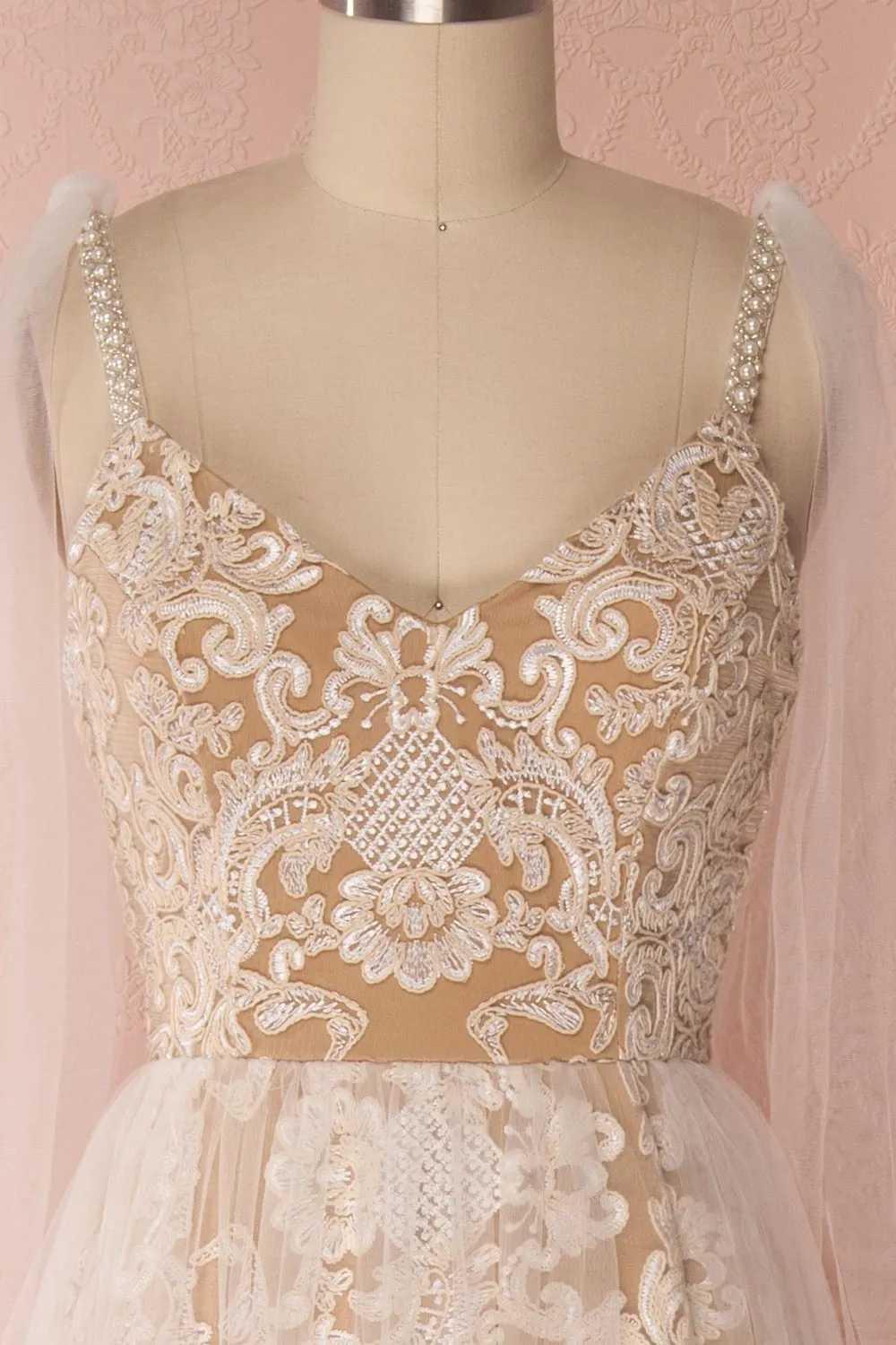 Brina | Beige Bridal Dress sold by Boutique 1861 product image thumbnail 5