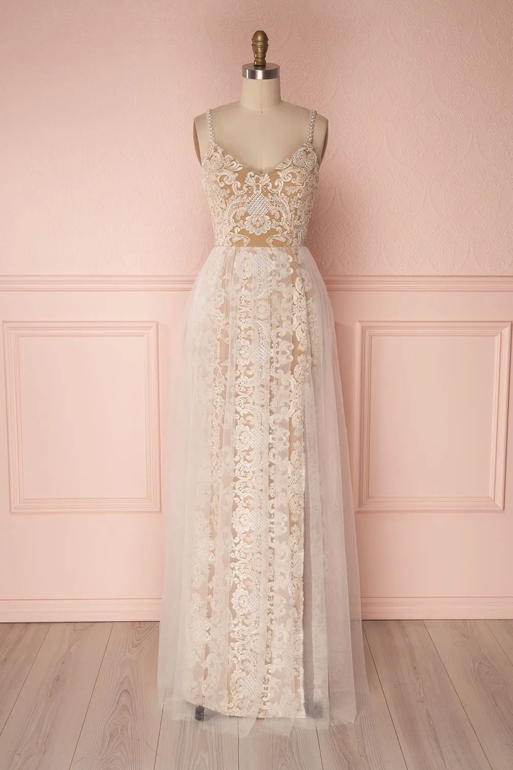 Brina | Beige Bridal Dress sold by Boutique 1861 product image thumbnail 4