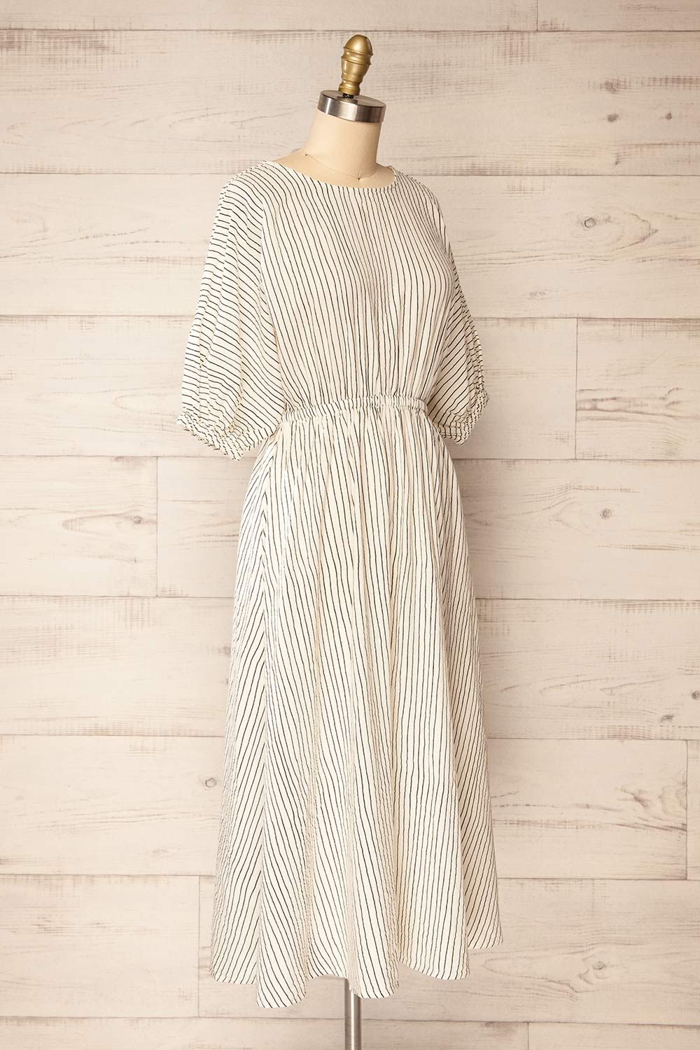 Deauville | Stripped Midi Dress w/ Elastic Waist sold by Boutique 1861 product image thumbnail 4