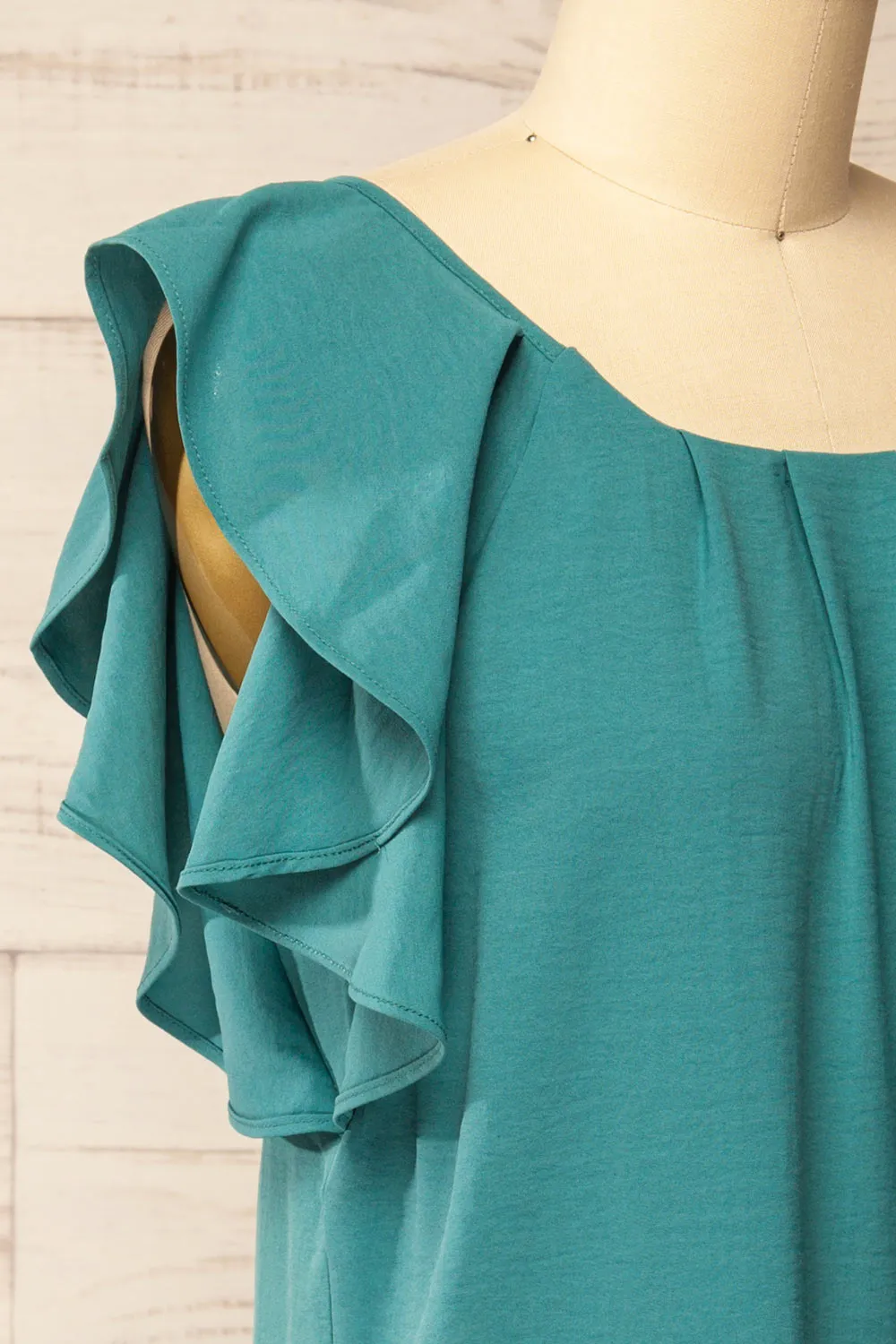 Aaron Teal | Straight Short Dress sold by Boutique 1861 product image thumbnail 4